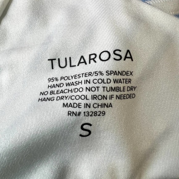 Tularosa Blue and White Striped One Piece Swimsuit - Picture 11 of 12